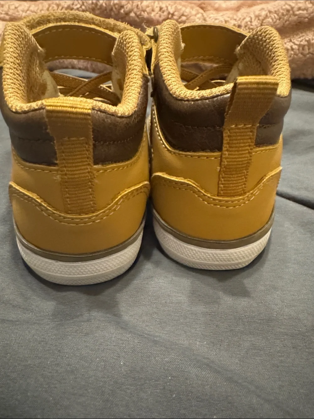 The Children's Place Mustard Yellow High-Top Kids Sneakers